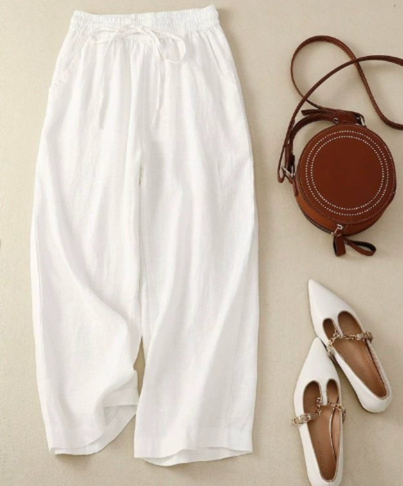 Lucienne | Women's Wide Leg Pull On Pants - Image 2