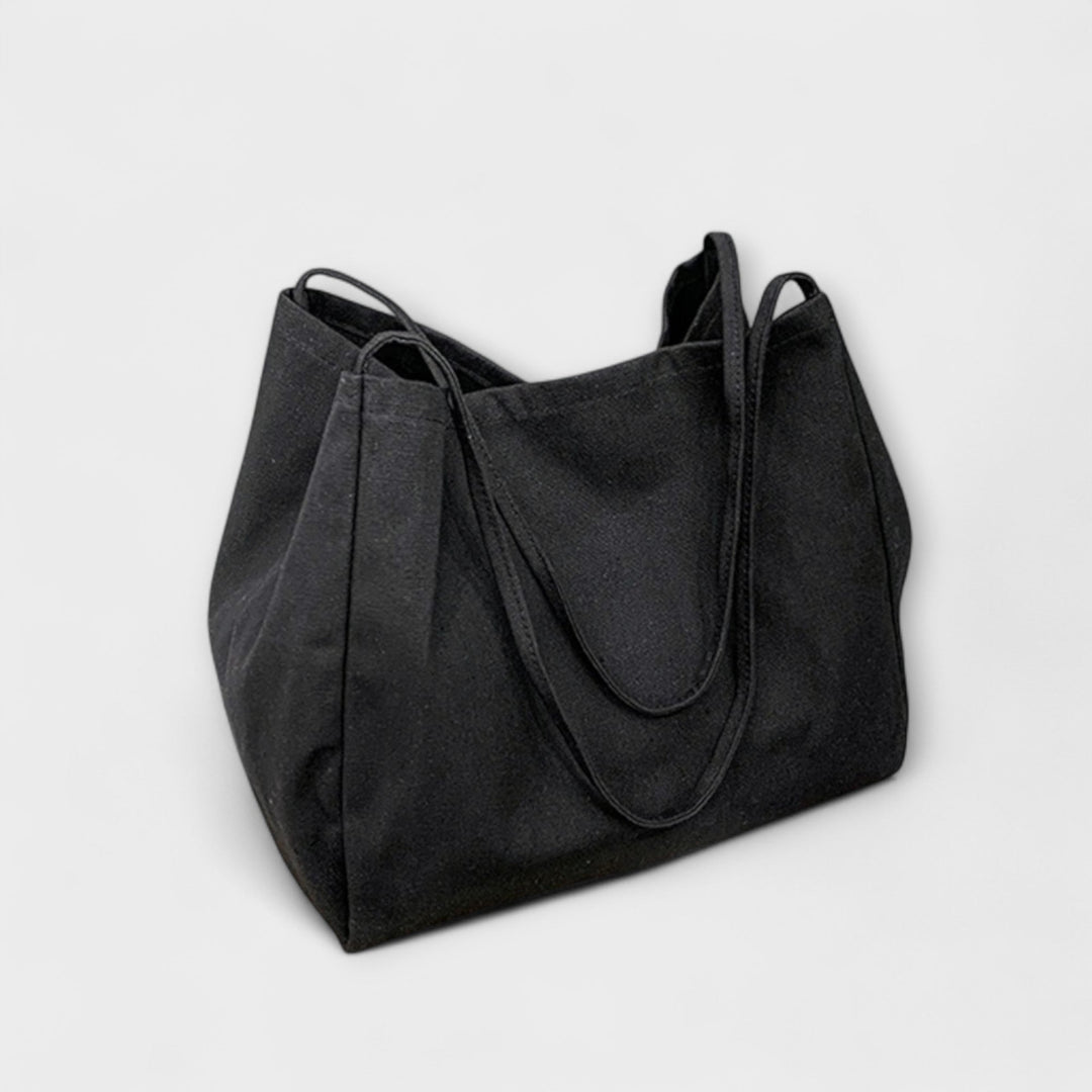 Lucinda | Women's Structured Black Shoulder Bag - Image 1
