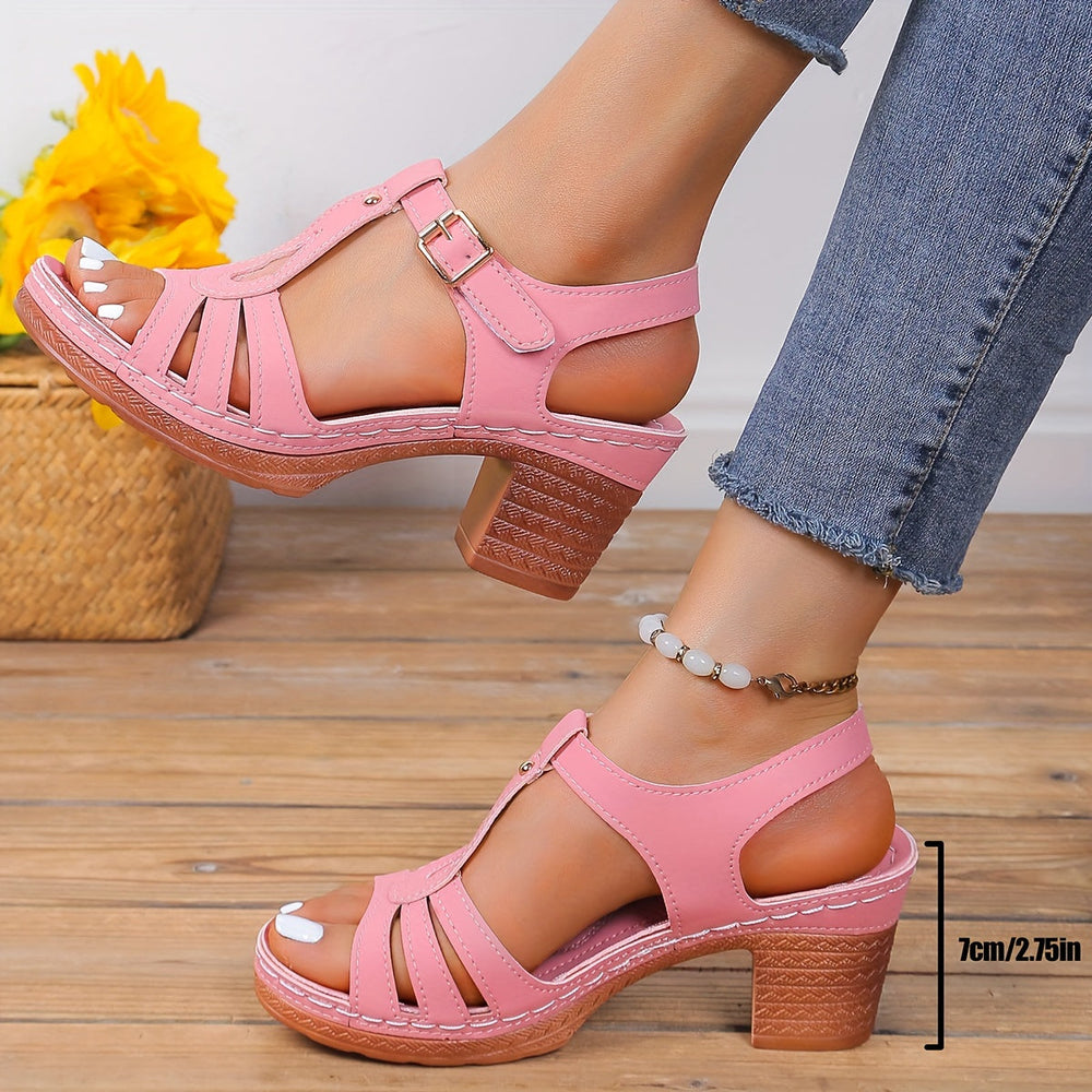 Lyanna | Women's Platform Buckle Sandals - Image 2