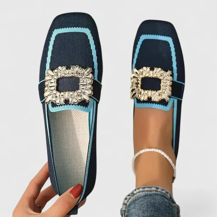 Lysithea | Women's Slip-On Buckle Loafers - Image 1
