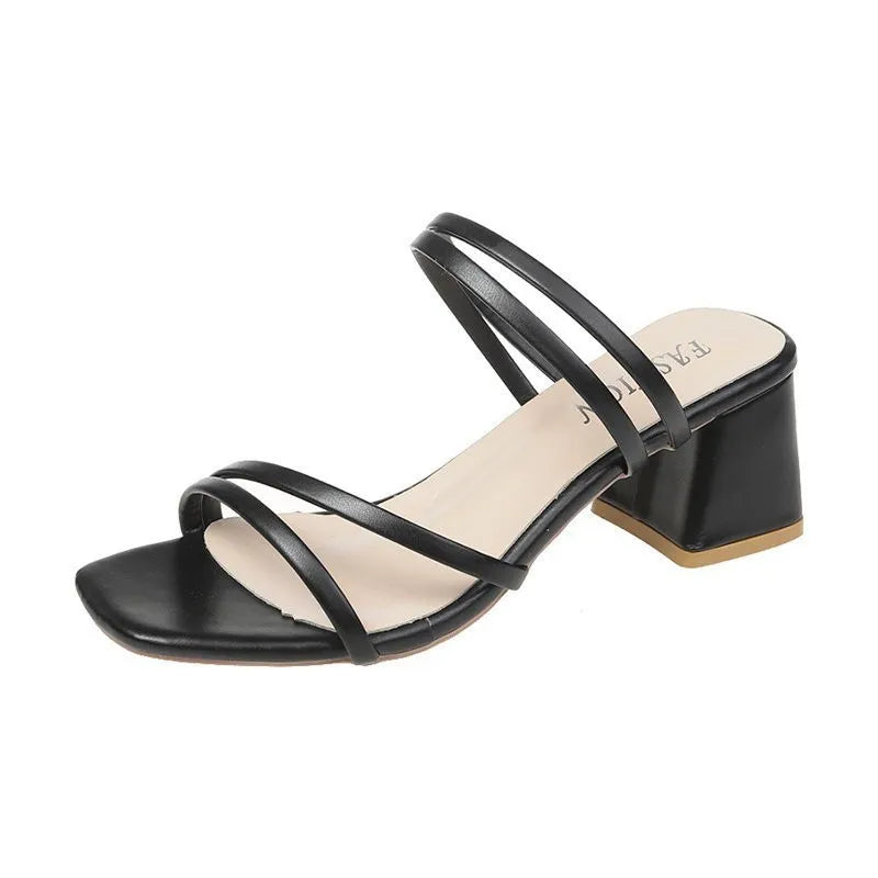 Lysithea | Women's Strappy Block Heel Sandals - Image 1