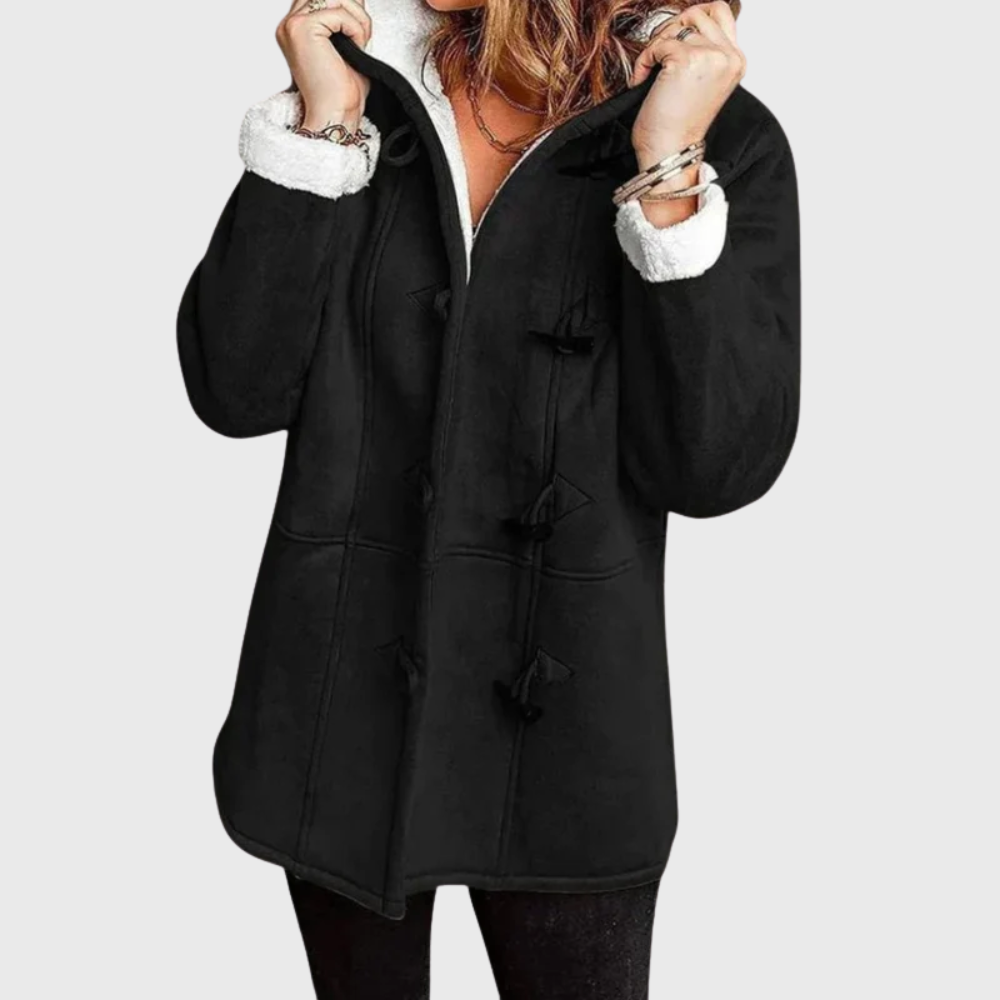 Matilda | Women's Hooded Toggle Duffle Coat - Image 2