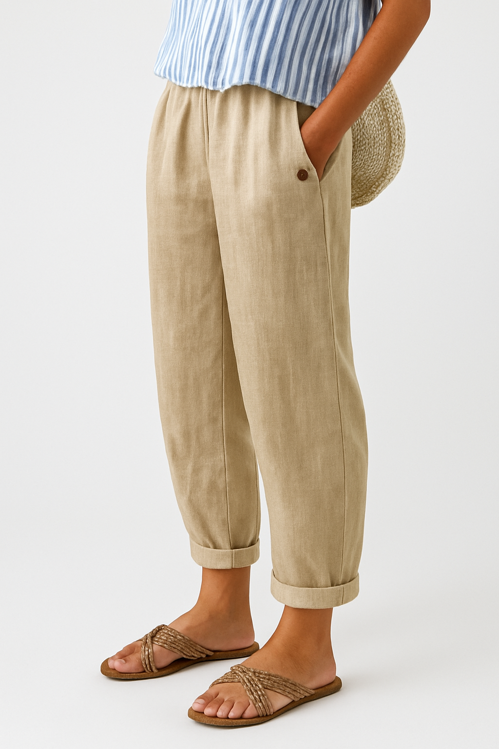 Melisande | Women's Wide Leg Relaxed Pants - Image 1