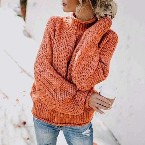Meridian | Women's Mock Turtleneck Long Sleeve Sweater - Image 1
