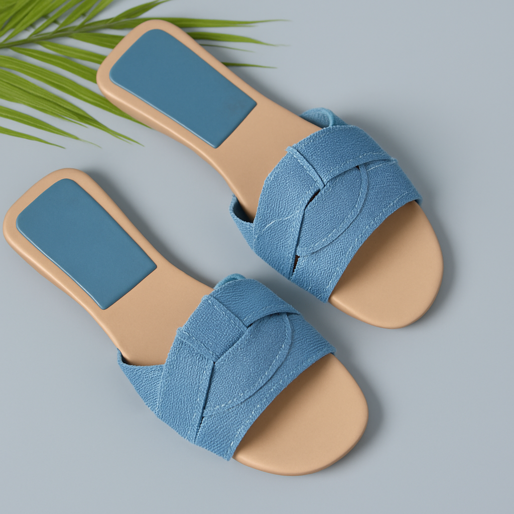 Nerissa | Women's Braided Slide Sandals - Image 1