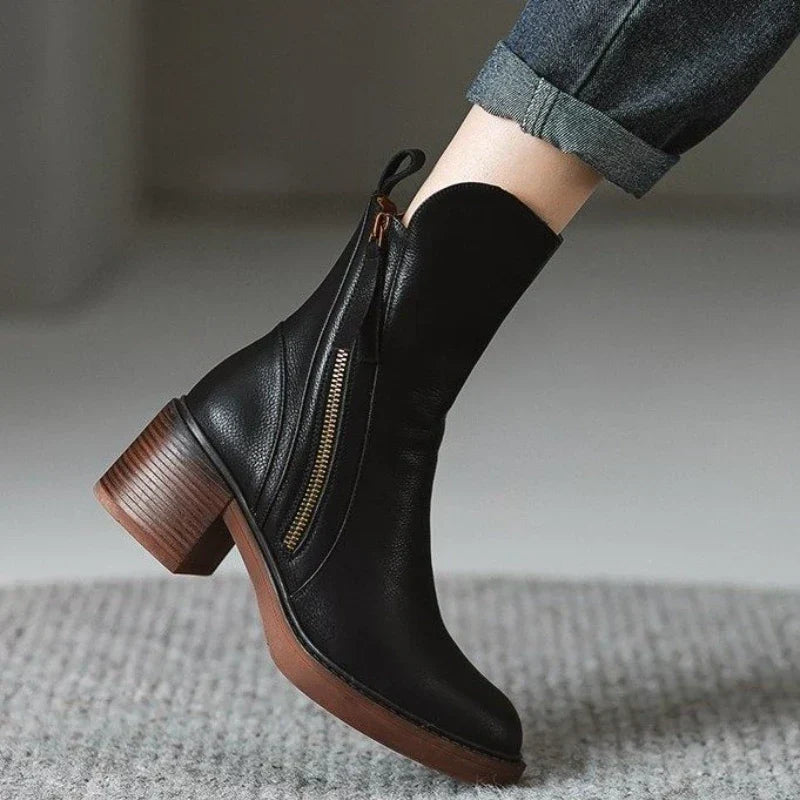 Nicolette | Women's Block Heel Ankle Boots - Image 2