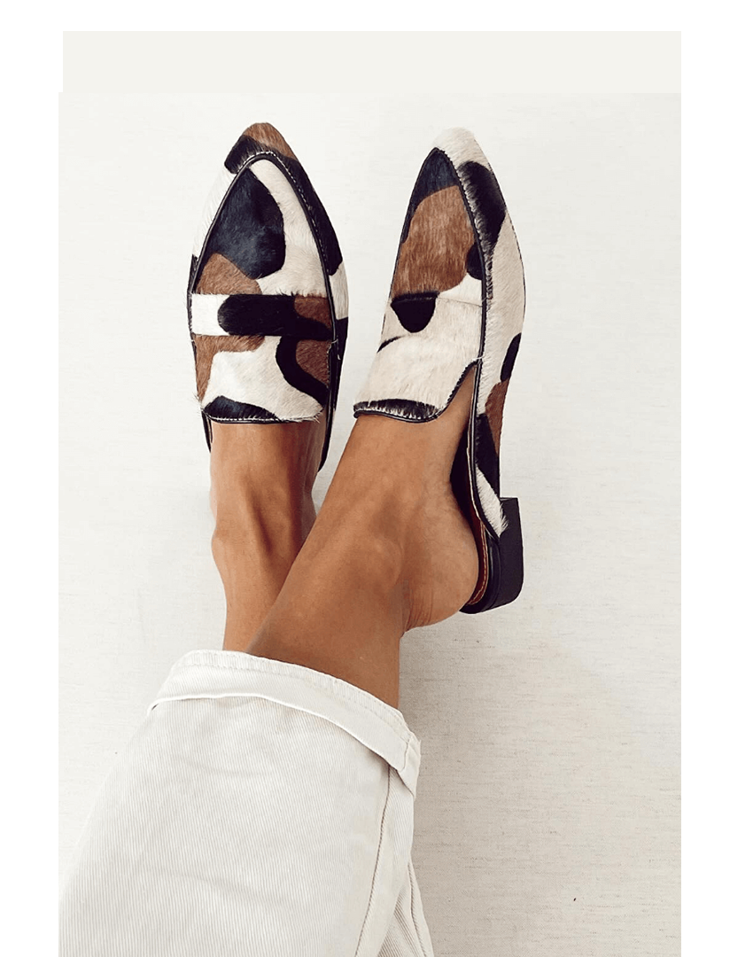 Octaviana | Women's Patterned Loafer Flats - Image 1