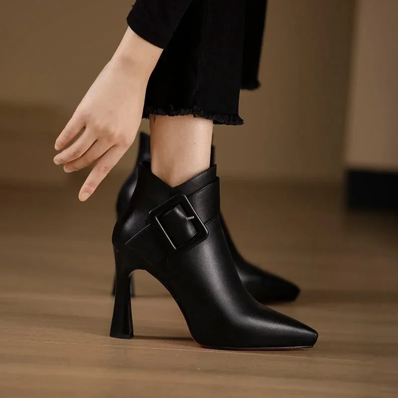 Odette | Women's Buckle Ankle Boots - Image 2
