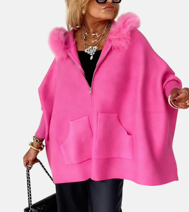 Opalina | Women's Hooded Zip Up Coat - Image 1