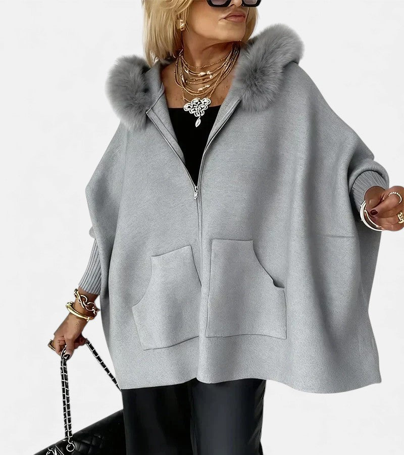Opalina | Women's Hooded Zip Up Coat - Image 2