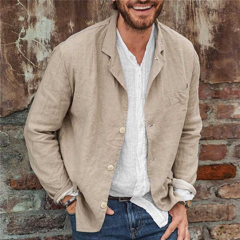 Paxton | Men's Casual Single Breasted Relaxed Fit Blazer - Image 2