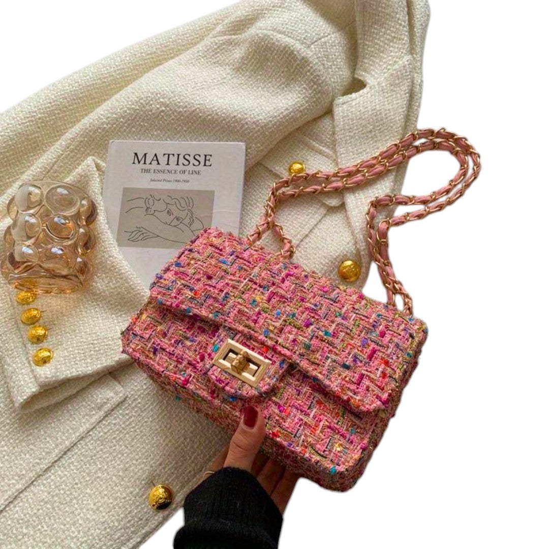 Persis | Women's Textured Chain Shoulder Bag - Image 1