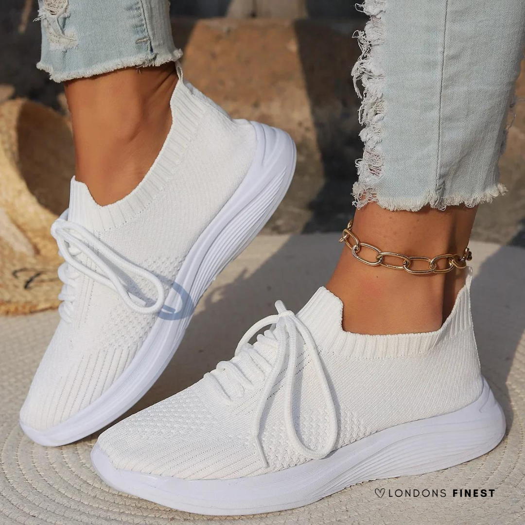 Phaedra | Women's Sock Style Knit Sneakers - Image 1