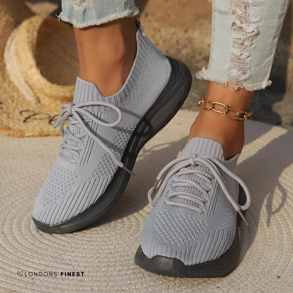 Phaedra | Women's Sock Style Knit Sneakers - Image 2