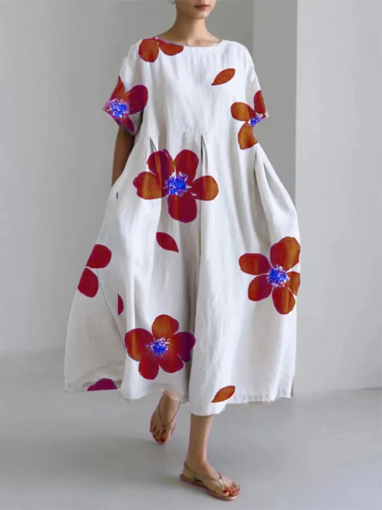 Primula | Women's Floral Short Sleeve Maxi Dress - Image 1