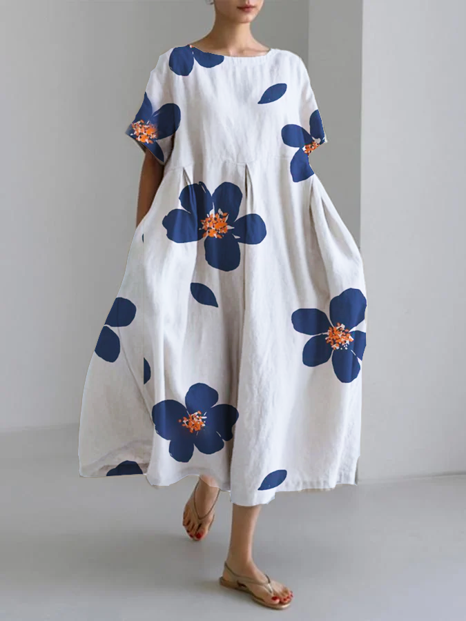 Primula | Women's Floral Short Sleeve Maxi Dress - Image 2