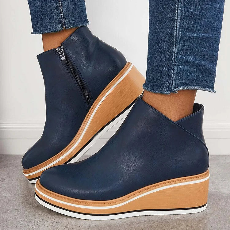 Quinn | Women's Wedge Ankle Boots - Image 1