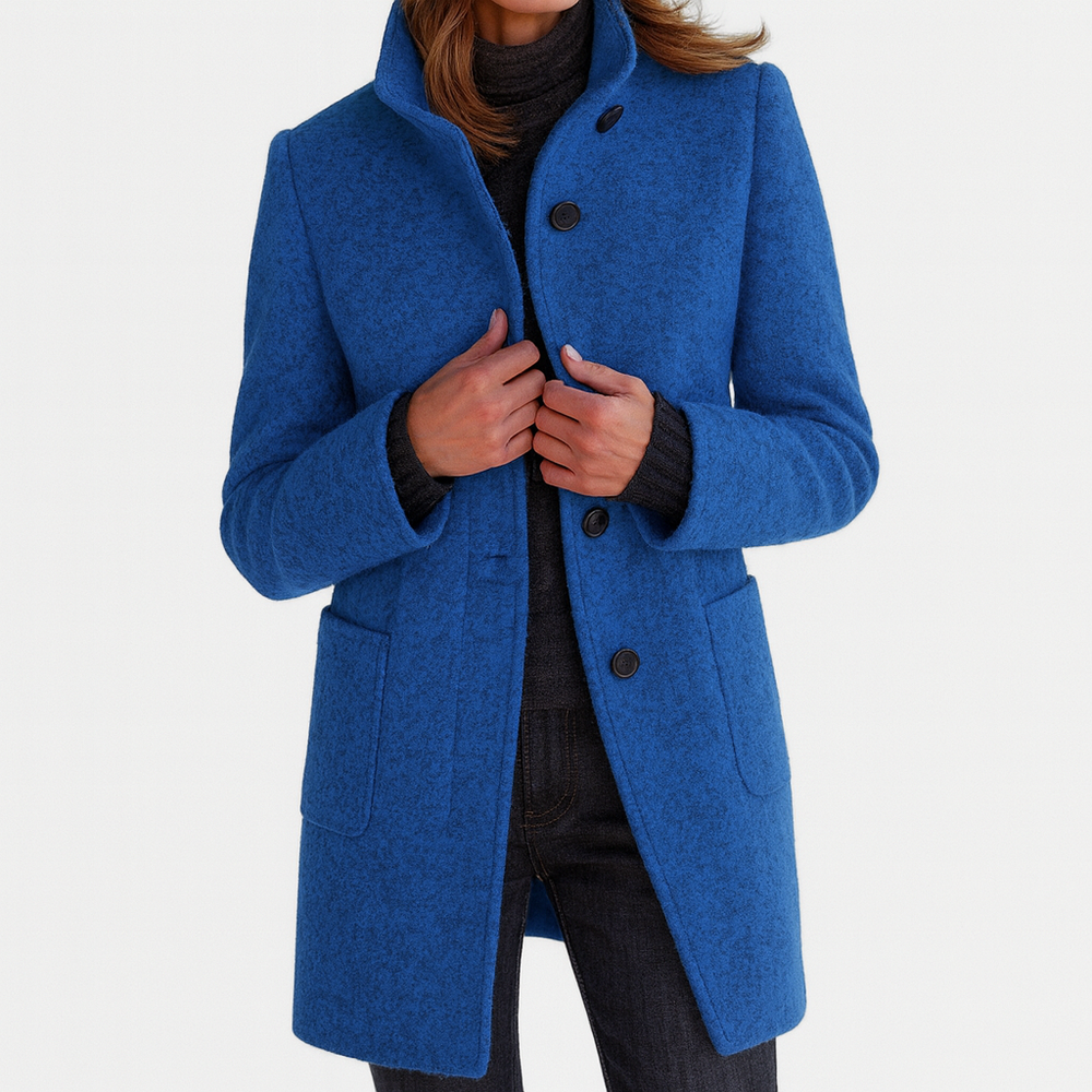 Quintessa | Women's Hooded Long Sleeve Coat - Image 2
