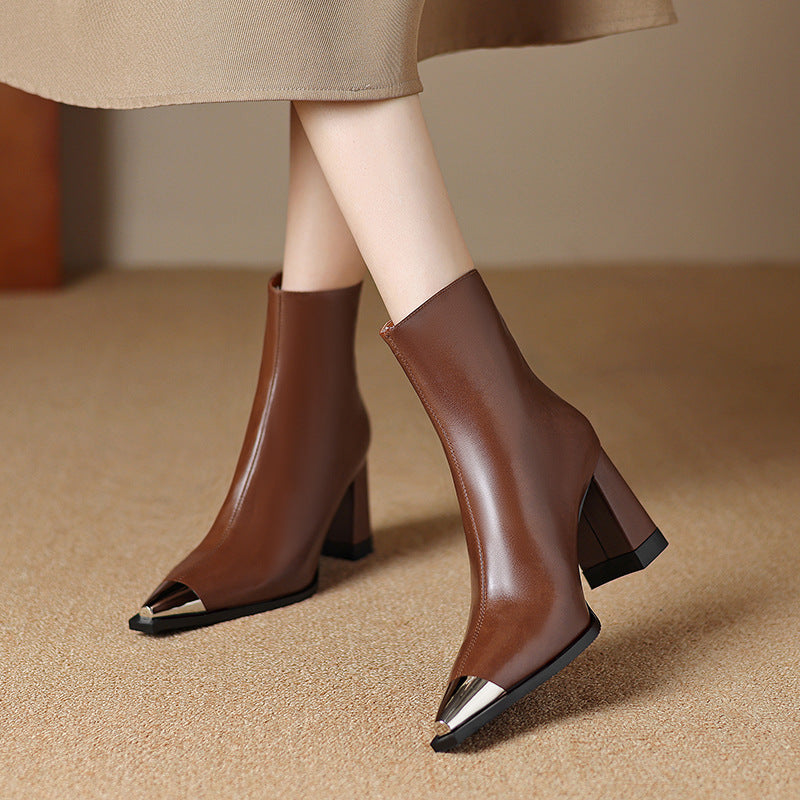 Raina | Women's Pointed Toe Ankle Boots - Image 1
