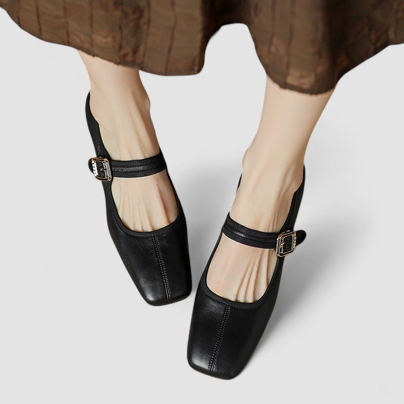 Roxinia | Women's Square Toe Mary Jane Flats - Image 1