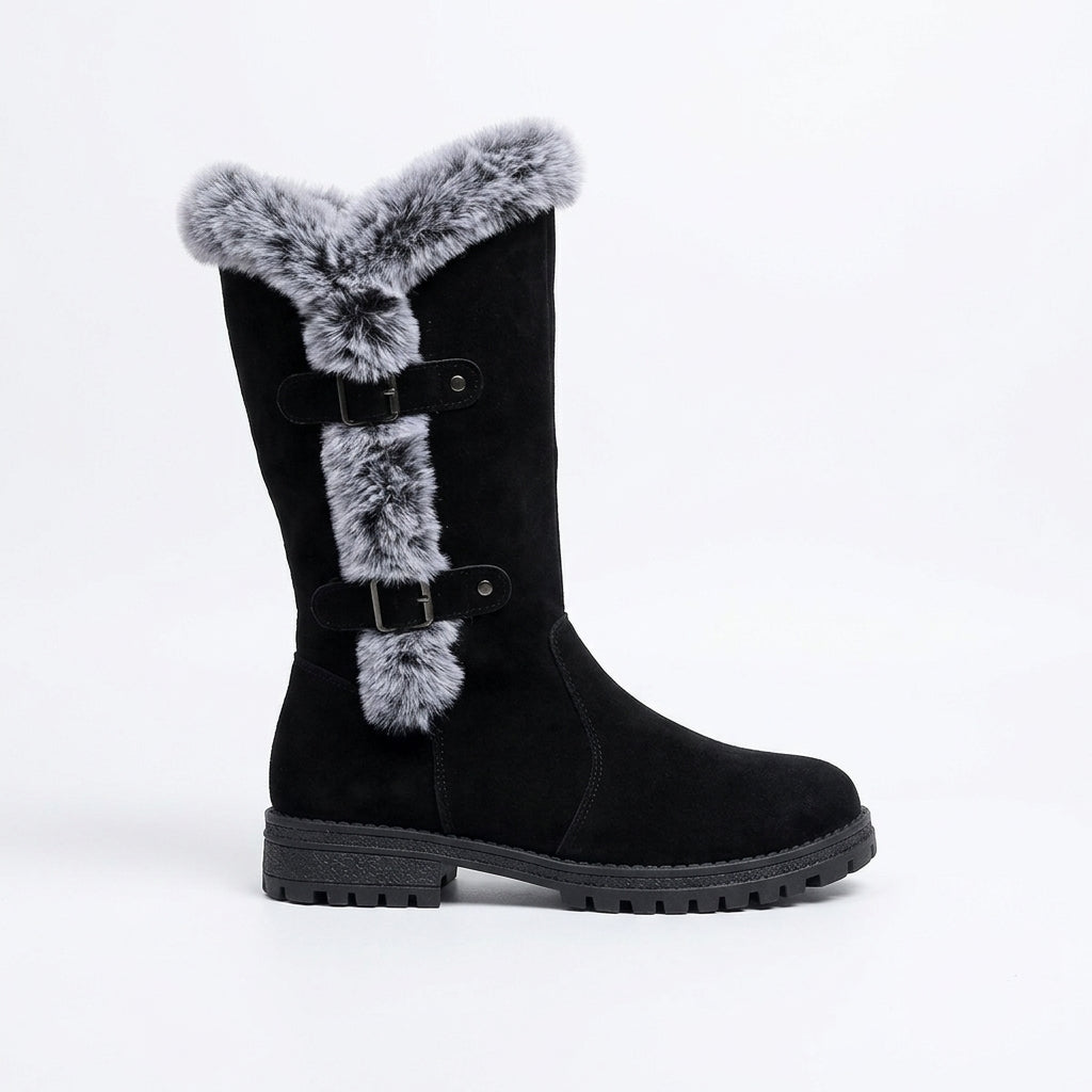 Seldwyn | Women's Knee-High Winter Snow Boots - Black - Image 1
