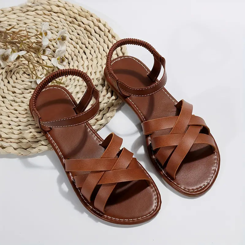 Senna | Women's Strappy Flat Sandals - Image 2
