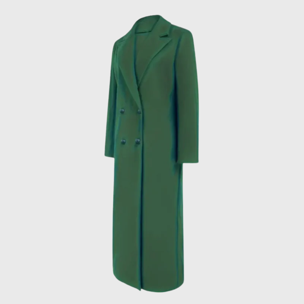 Seraphia | Women's Double Breasted Longline Coat - Image 2