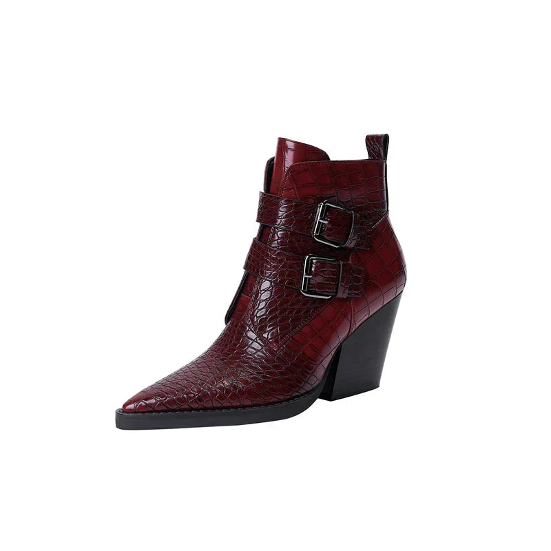 Seraphima

Wait, | Women's Buckle Ankle Boots - Image 1