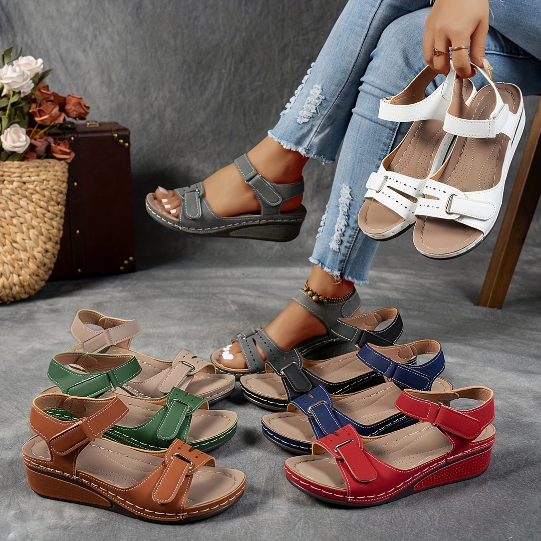 Serenora | Women's Strappy Platform Wedge Sandals - Image 1