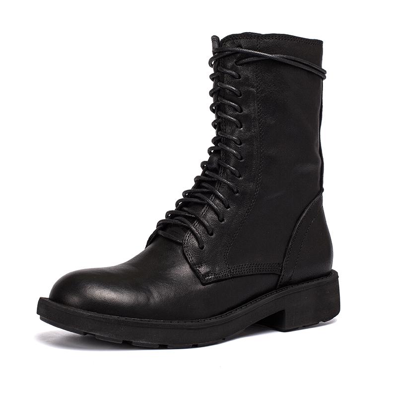 Siobhan | Women's Lace-Up Ankle Boots - Black - Image 2