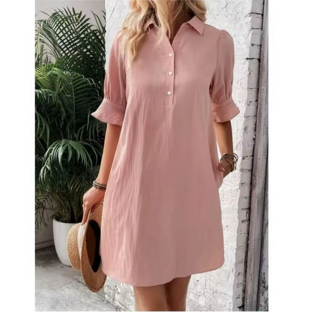 Solange | Women's Button Down Shirt Dress - Image 2