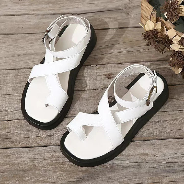 Solenna | Women's Strappy Platform Buckle Sandals - Image 1