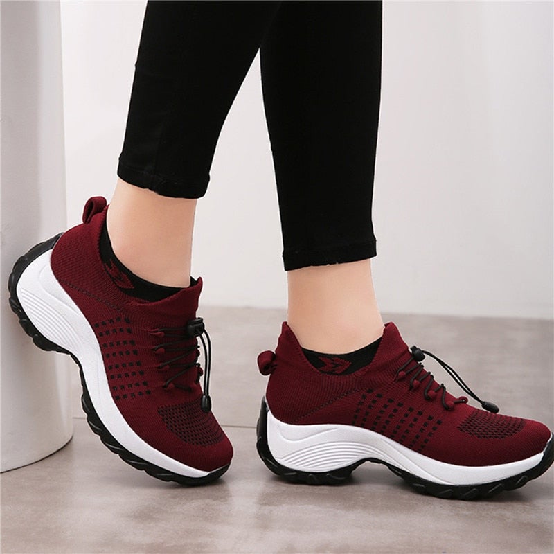 Sylviana | Women's Athletic Walking Sneakers - Image 1