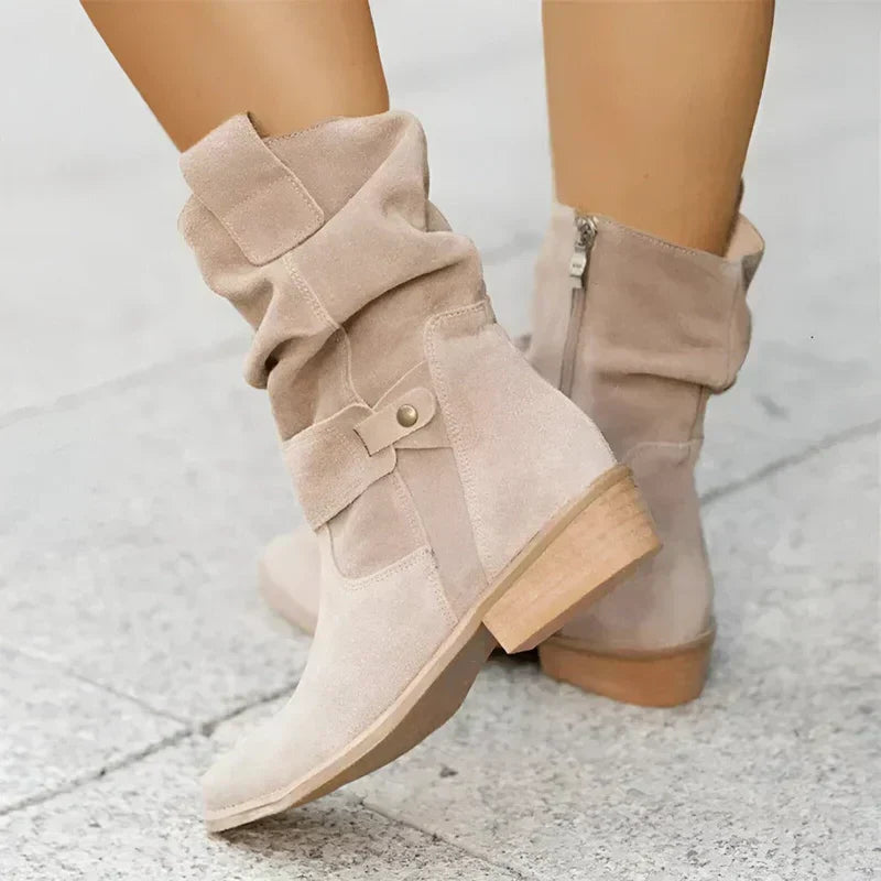 Tamzin | Women's Buckle Detail Ankle Boots - Image 1