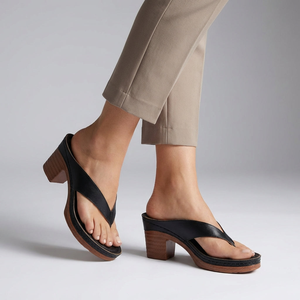 Thessaly

Wait, | Women's Block Heel Thong Platform Sandal - Black - Image 1