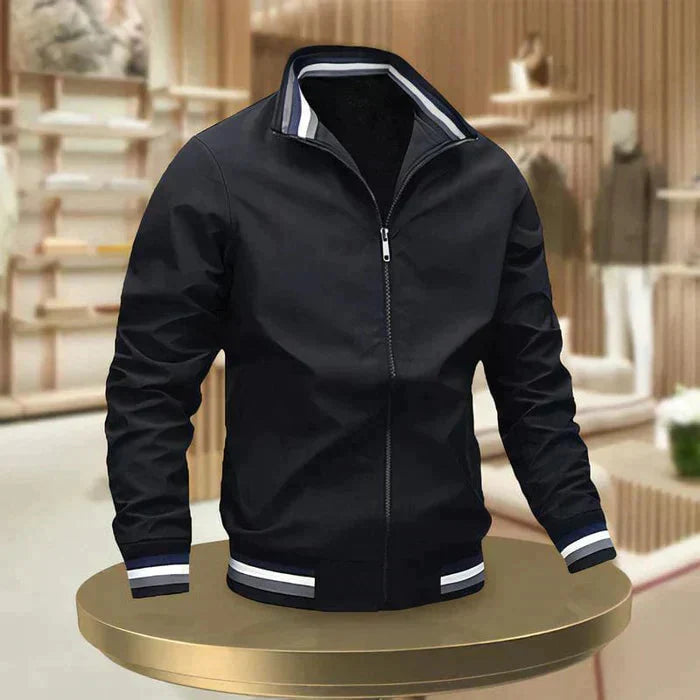 Thornsby | Men's Casual Zip-Up Bomber Jacket - Image 1