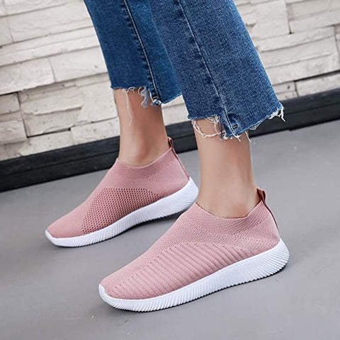Veldara | Women's Slip-On Knit Trainers - Image 2