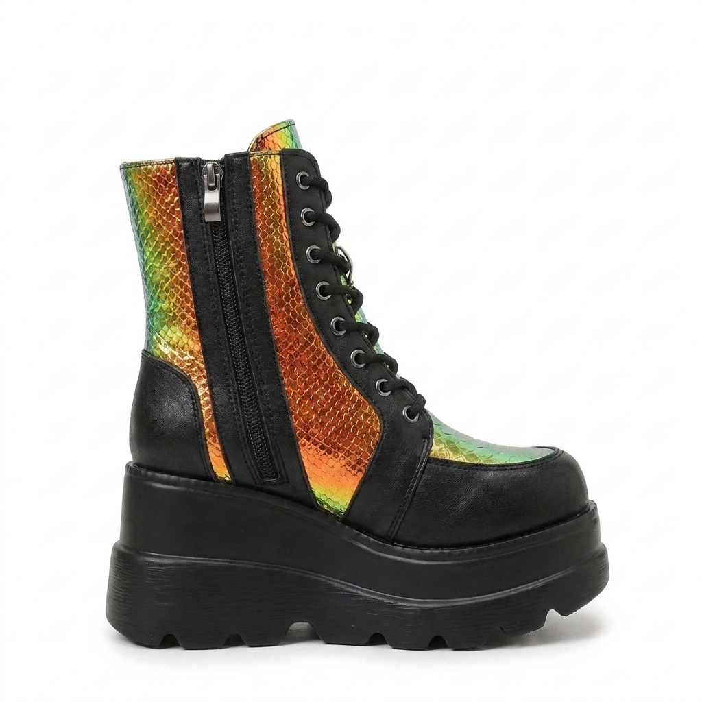 Vespara | Women's Platform Ankle Boots Wedge - Image 1