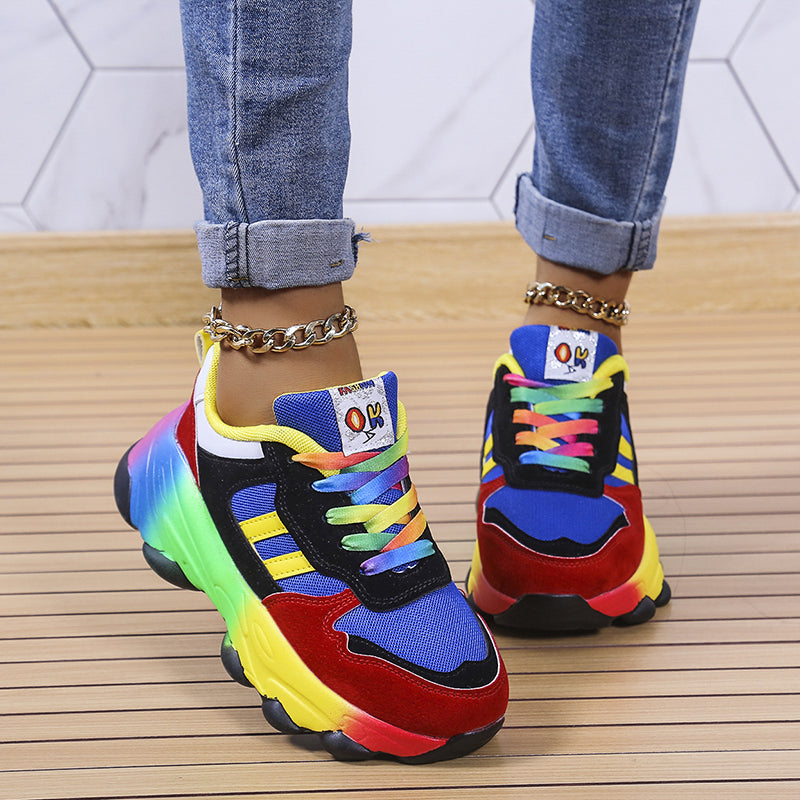 Vornaya | Women's Colourful Chunky Trainers - Image 1