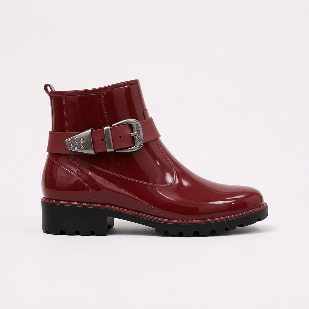 Vornelle | Women's Chelsea Ankle Boots - Burgundy - Image 1