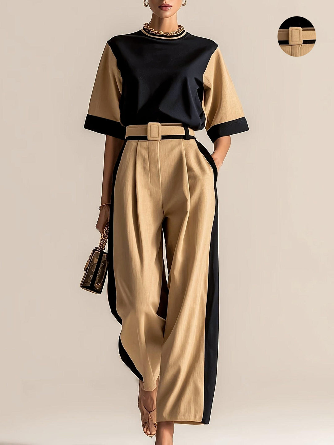 Wrenith | Women's Colour Block Lounge Set - Image 1