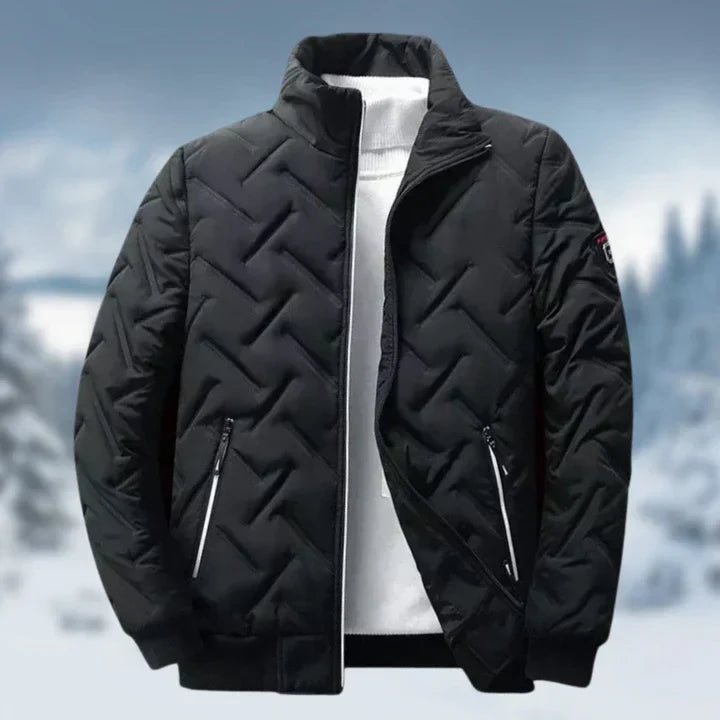 Wrenova | Women's Quilted Puffer Jacket - Black - Image 1